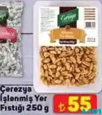 ÇEREZYA İŞLENMİŞ YER FISTIĞI 250 G
